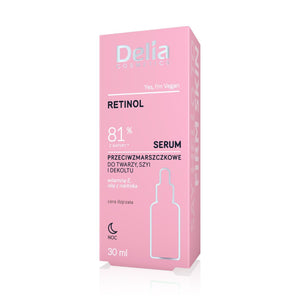 سيروم ريتينول 81% مضاد لتجاعيد الوجه والرقبة 30 مل - Delia Cosmetics