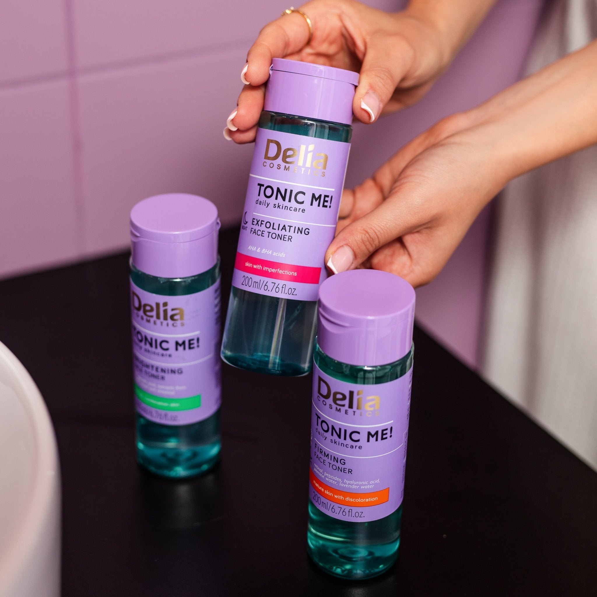TONIC ME تونر للعناية اليومية بالبشرة لشد الوجه 200 مل - Delia Cosmetics
