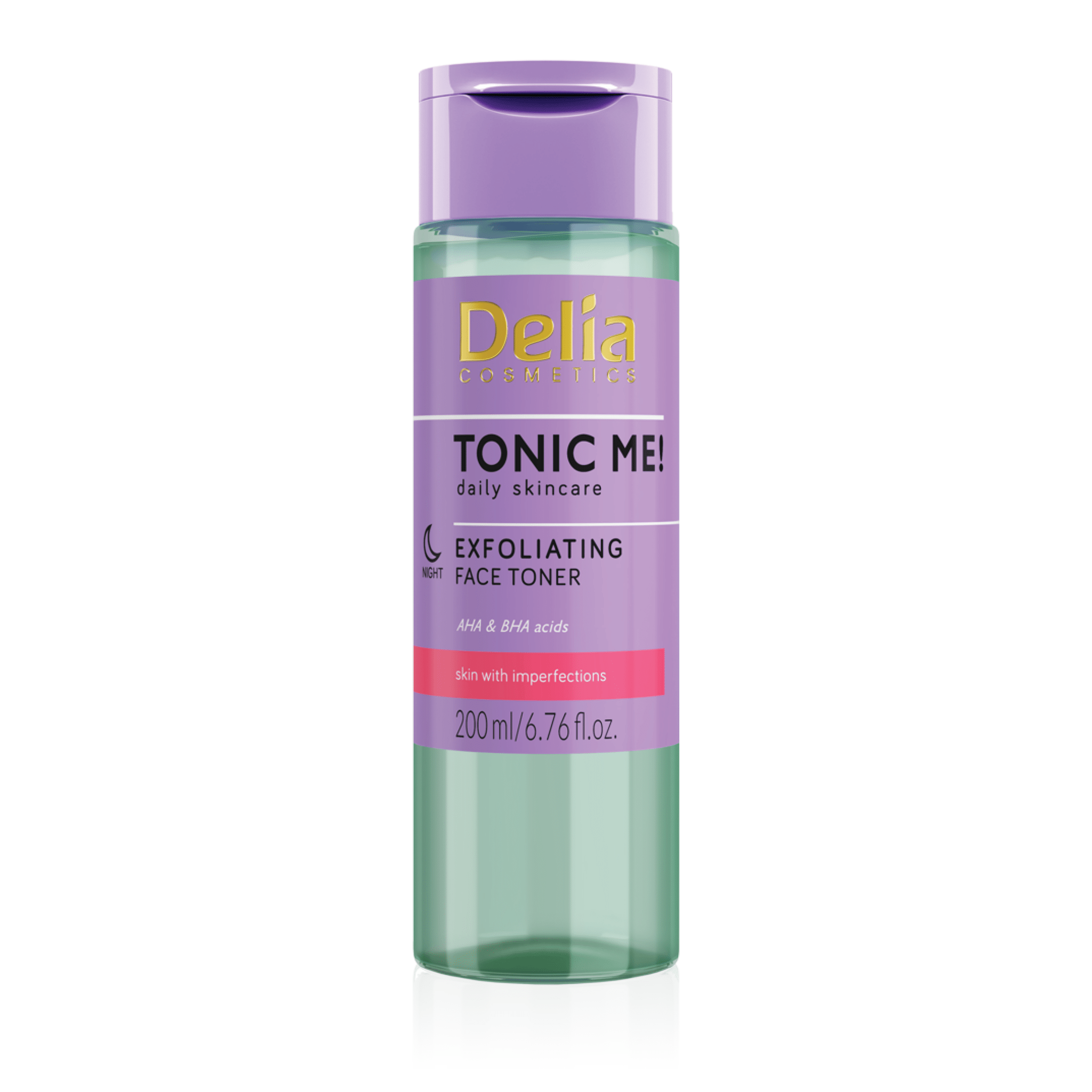 TONIC ME تونر للعناية اليومية بالبشرة وتقشير الوجه 200 مل - Delia Cosmetics