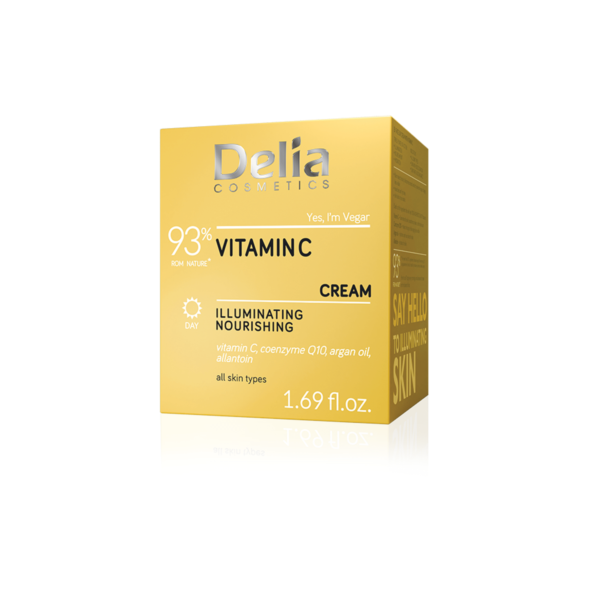 Vitamin C كريم تفتيح الوجه والرقبة 50مل - Delia Cosmetics