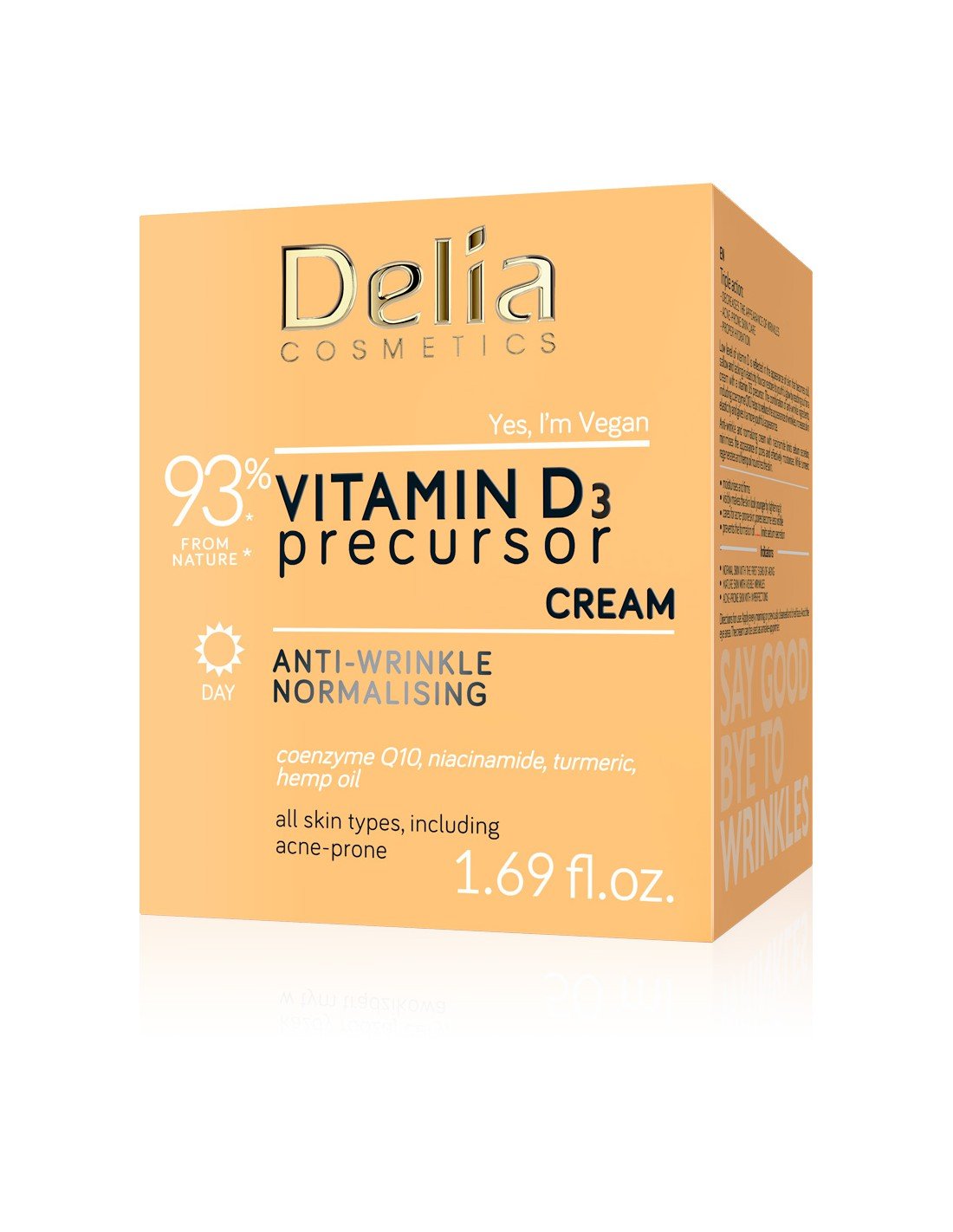Vitamin D3 - Anti - wrinkle Normalising Day Cream 50ml - Delia Cosmetics