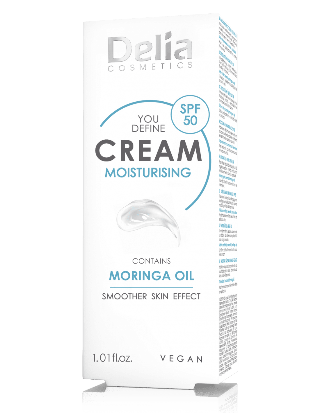 YOU DEFINE - Moisturising Cream with Moringa Oil 50SPF - Delia Cosmetics