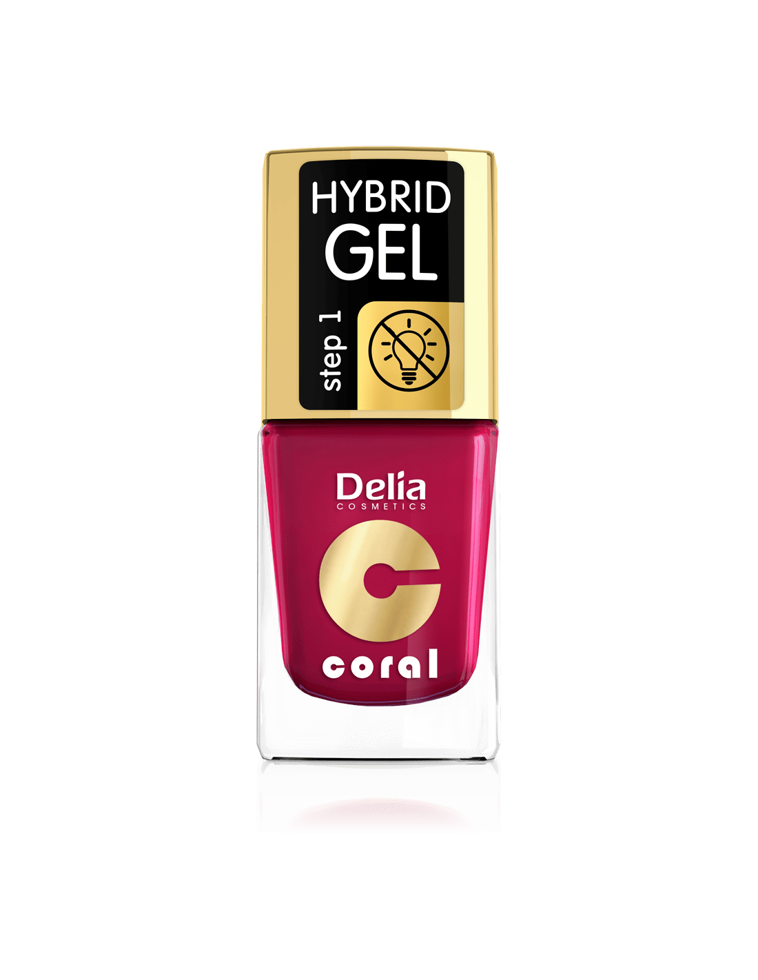Coral Hybrid Gel 01 red 11ml - Delia Cosmetics