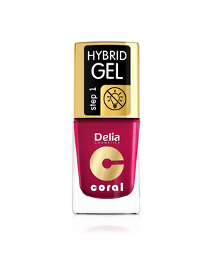 Coral Hybrid Gel 01 red 11ml - Delia Cosmetics