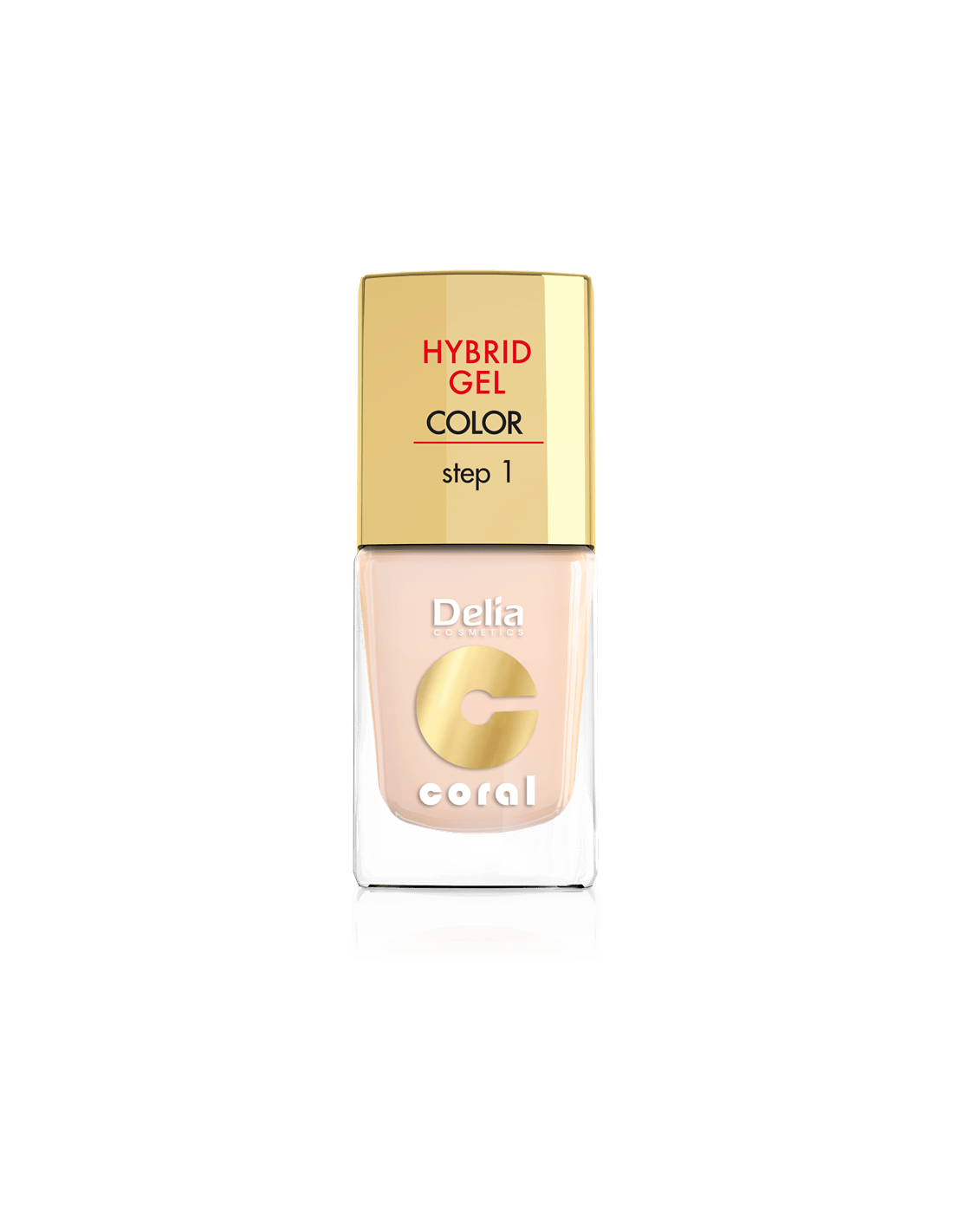 Coral Hybrid Gel 01 red 11ml - Delia Cosmetics