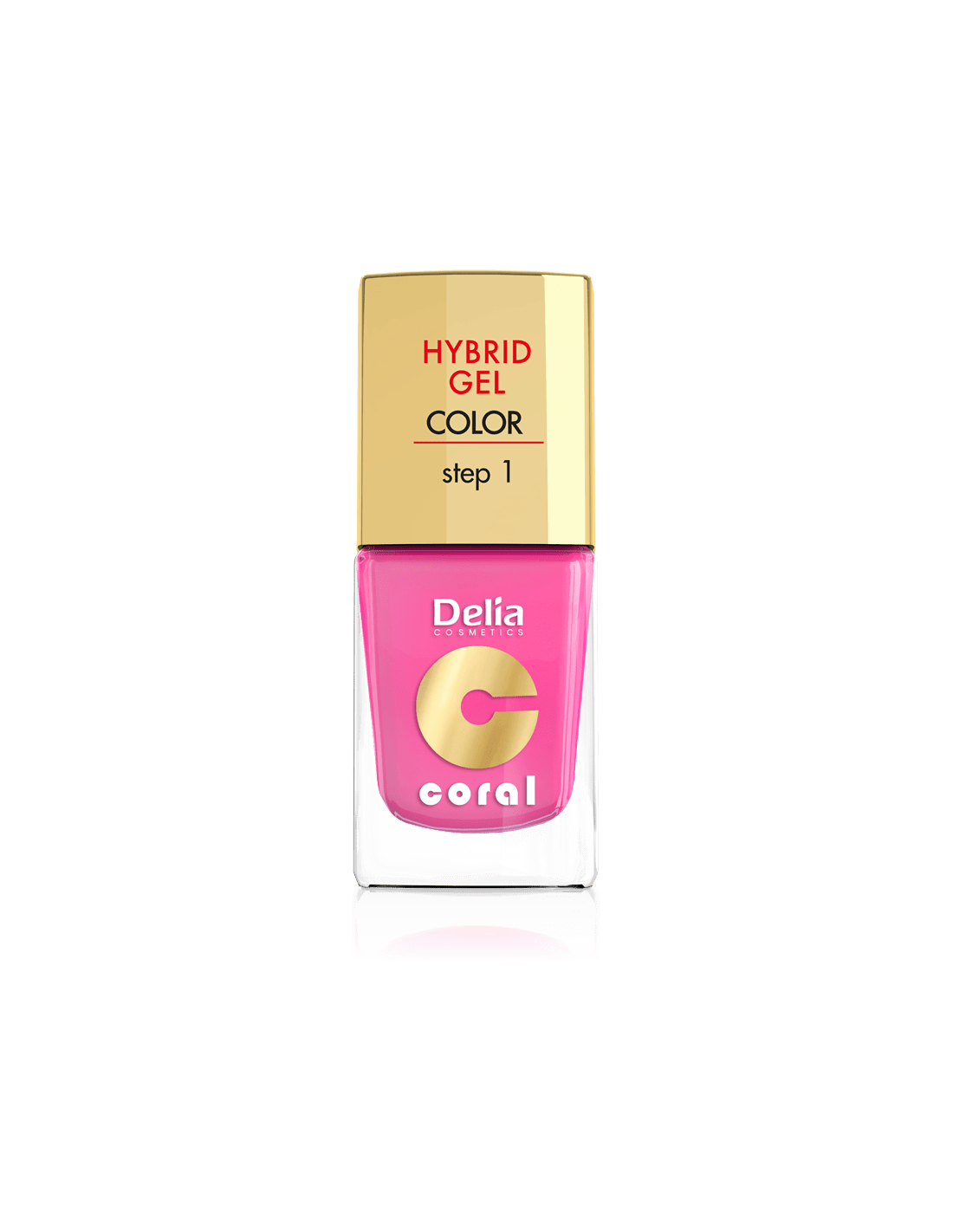 Coral Hybrid Gel 01 red 11ml - Delia Cosmetics