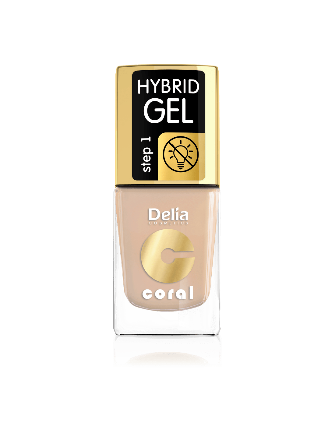 Coral Hybrid Gel 01 red 11ml - Delia Cosmetics