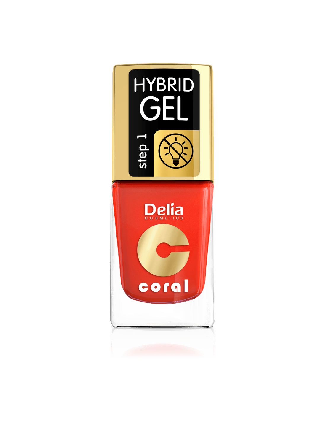 Coral Hybrid Gel 01 red 11ml - Delia Cosmetics