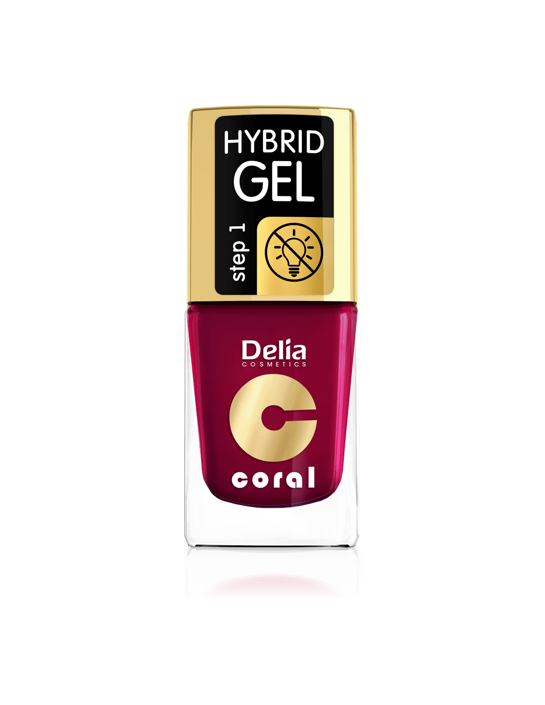 Coral Hybrid Gel 01 red 11ml - Delia Cosmetics