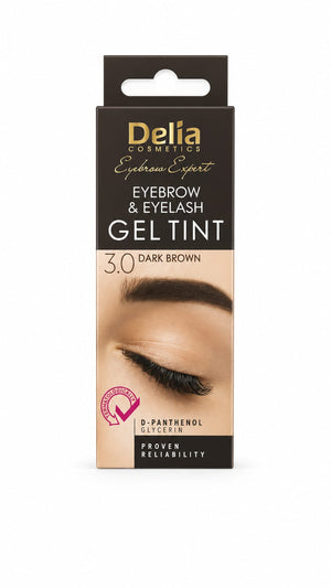 جل ملون للحواجب والرموش 3.0 بني داكن 15 مل - Delia Cosmetics