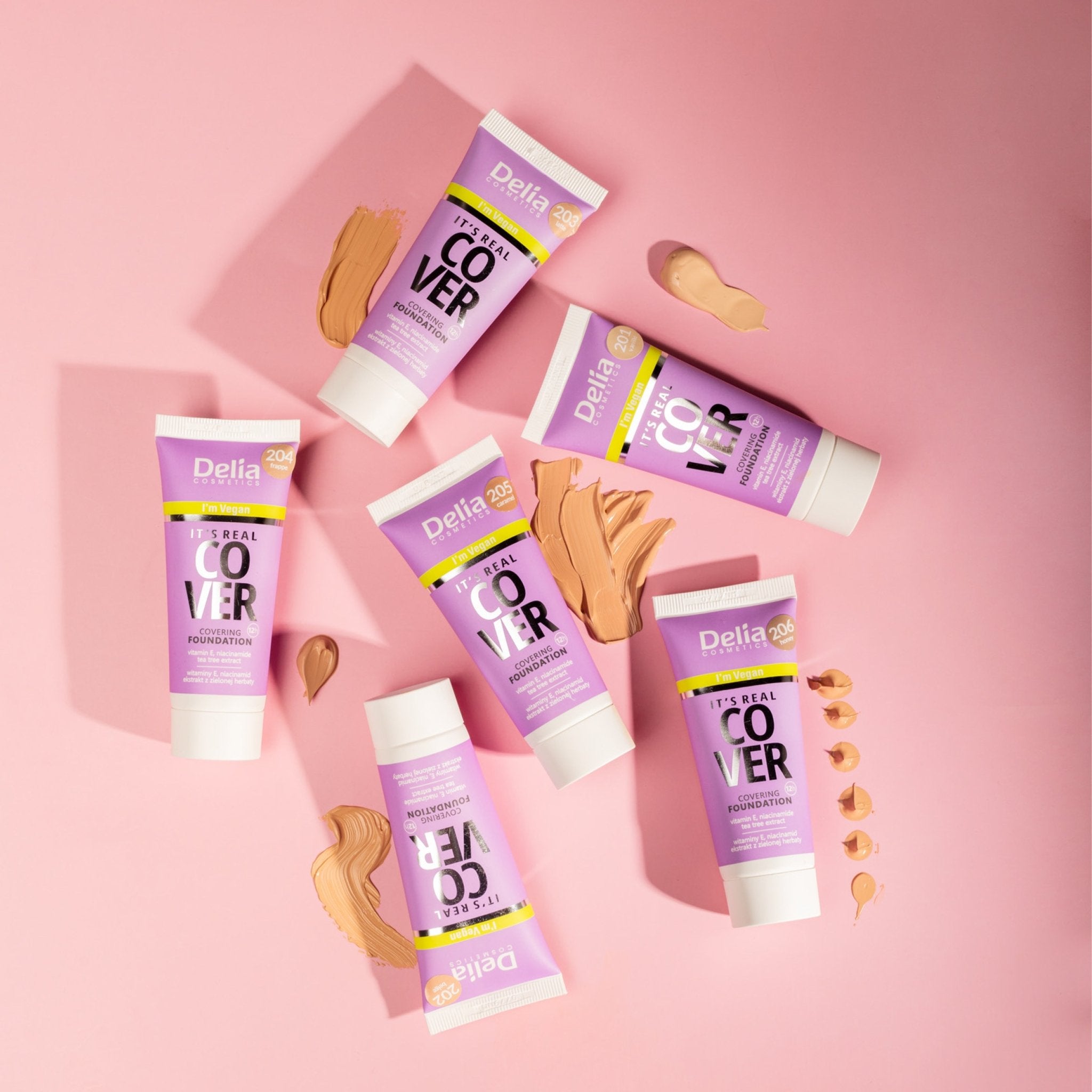 ITS REAL COVER فاونديشن مع تغطية كاملة - Delia Cosmetics