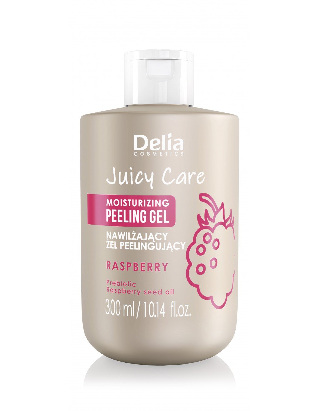 JUICY CARE - Moisturizing Peeling Gel Raspberry 300ml - Delia Cosmetics