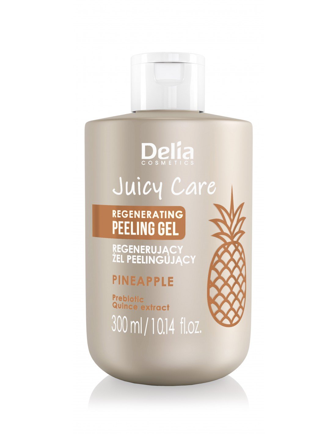 JUICY CARE - Regenerating Peeling Gel Pineapple 300 ml - Delia Cosmetics