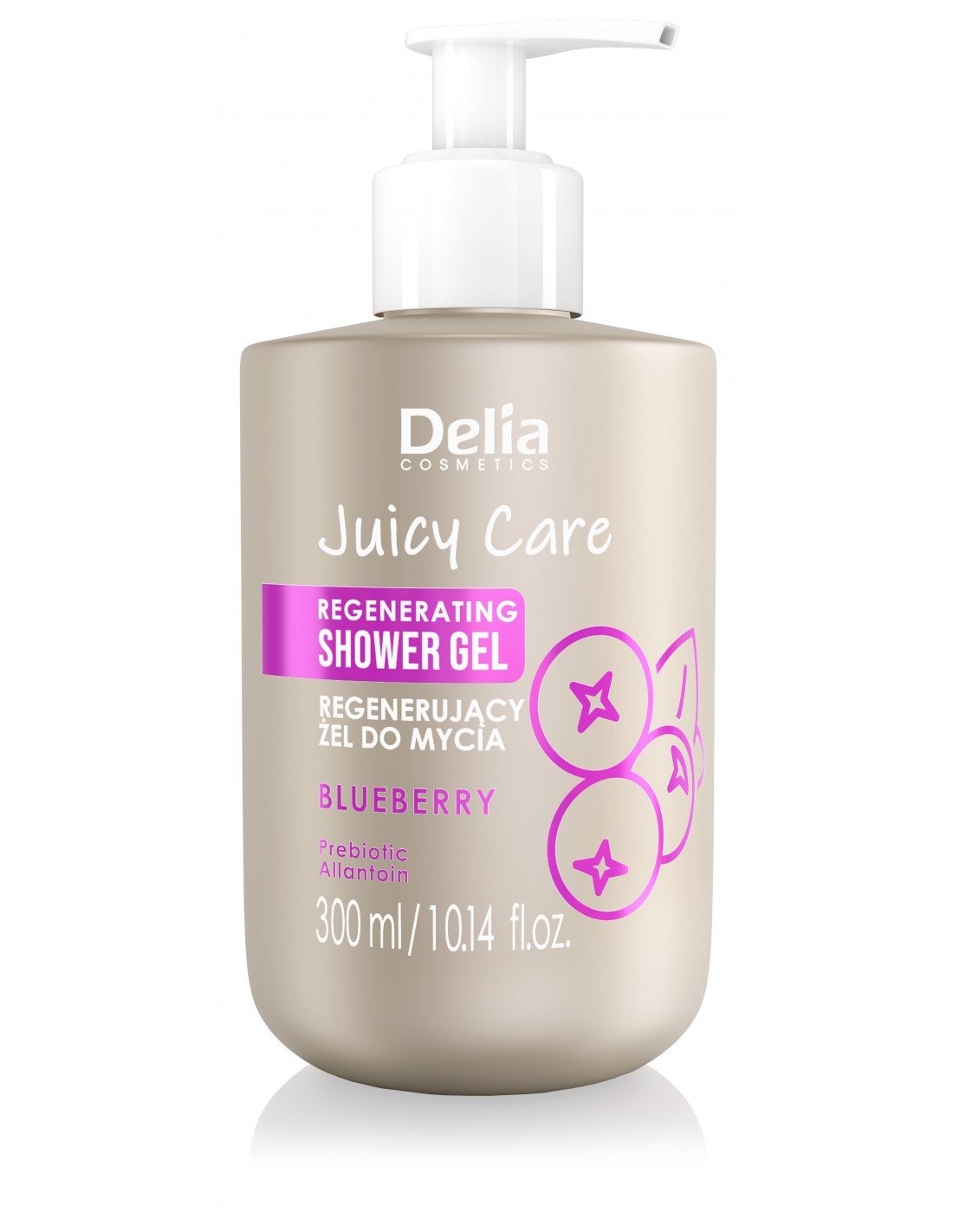JUICY CARE - Regenerating Shower Gel Blueberry 300ml - Delia Cosmetics