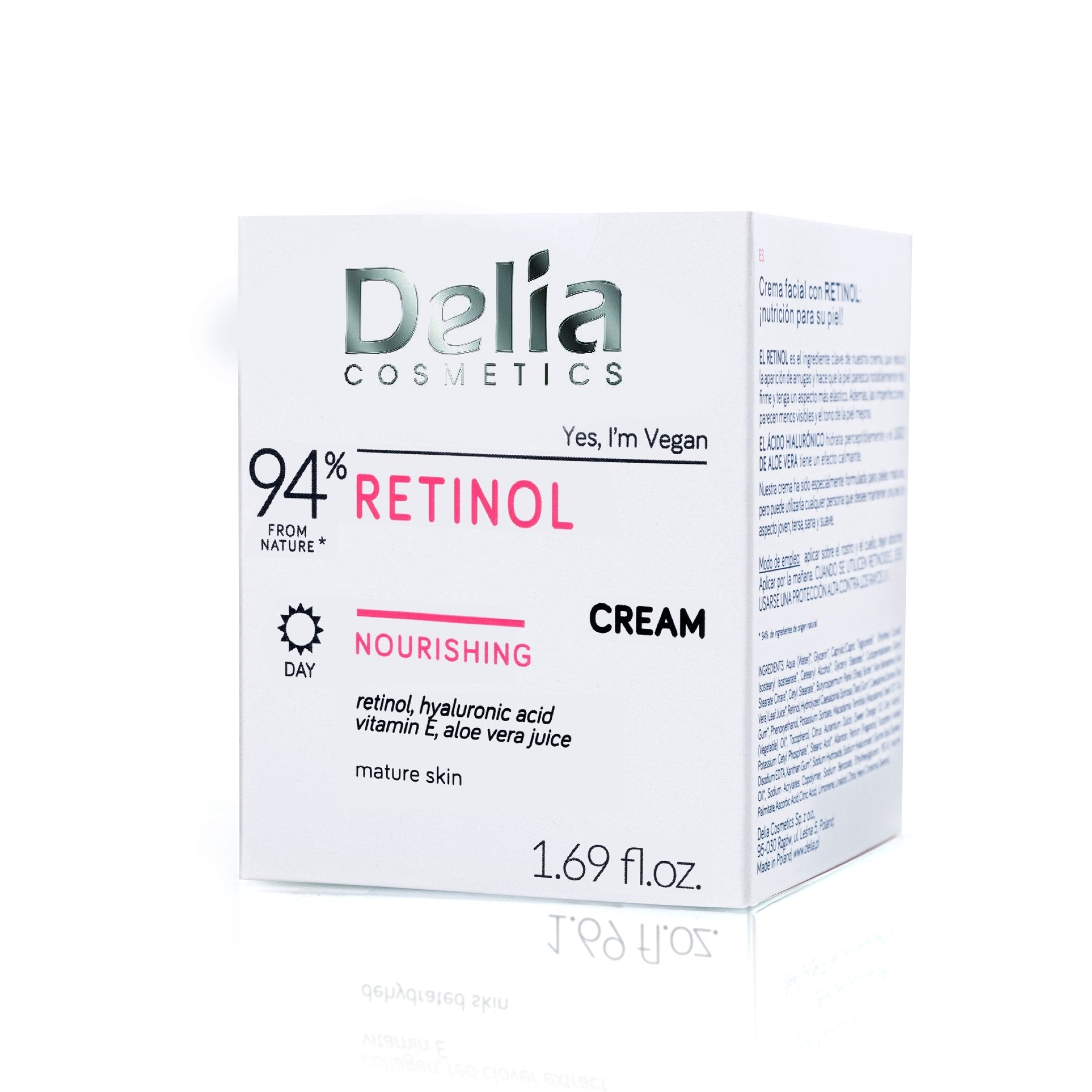 كريم الوجه بالريتينول المغذي 50 مل - Delia Cosmetics