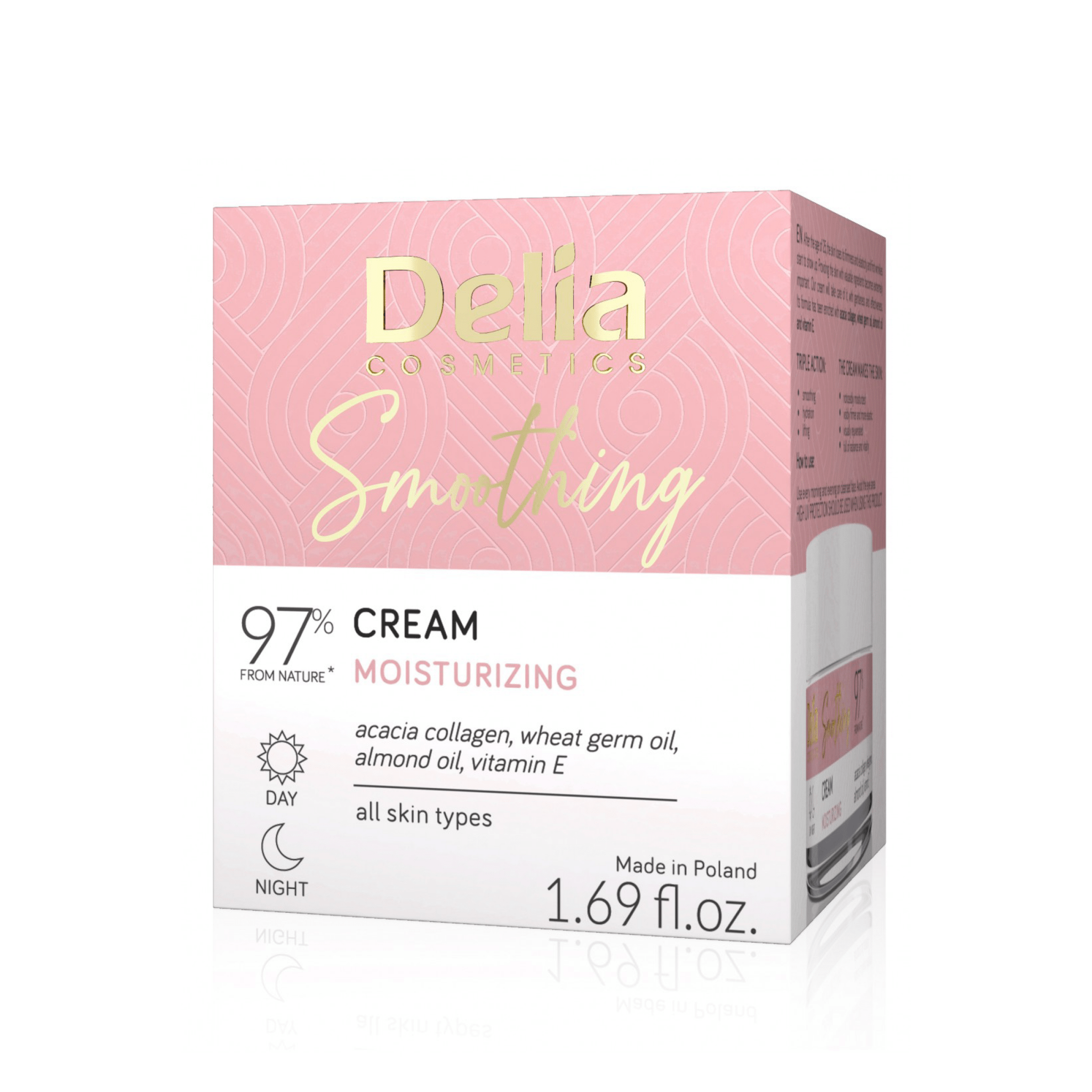 كريم تنعيم و ترطيب الوجه 50 مل Smoothing - Delia Cosmetics