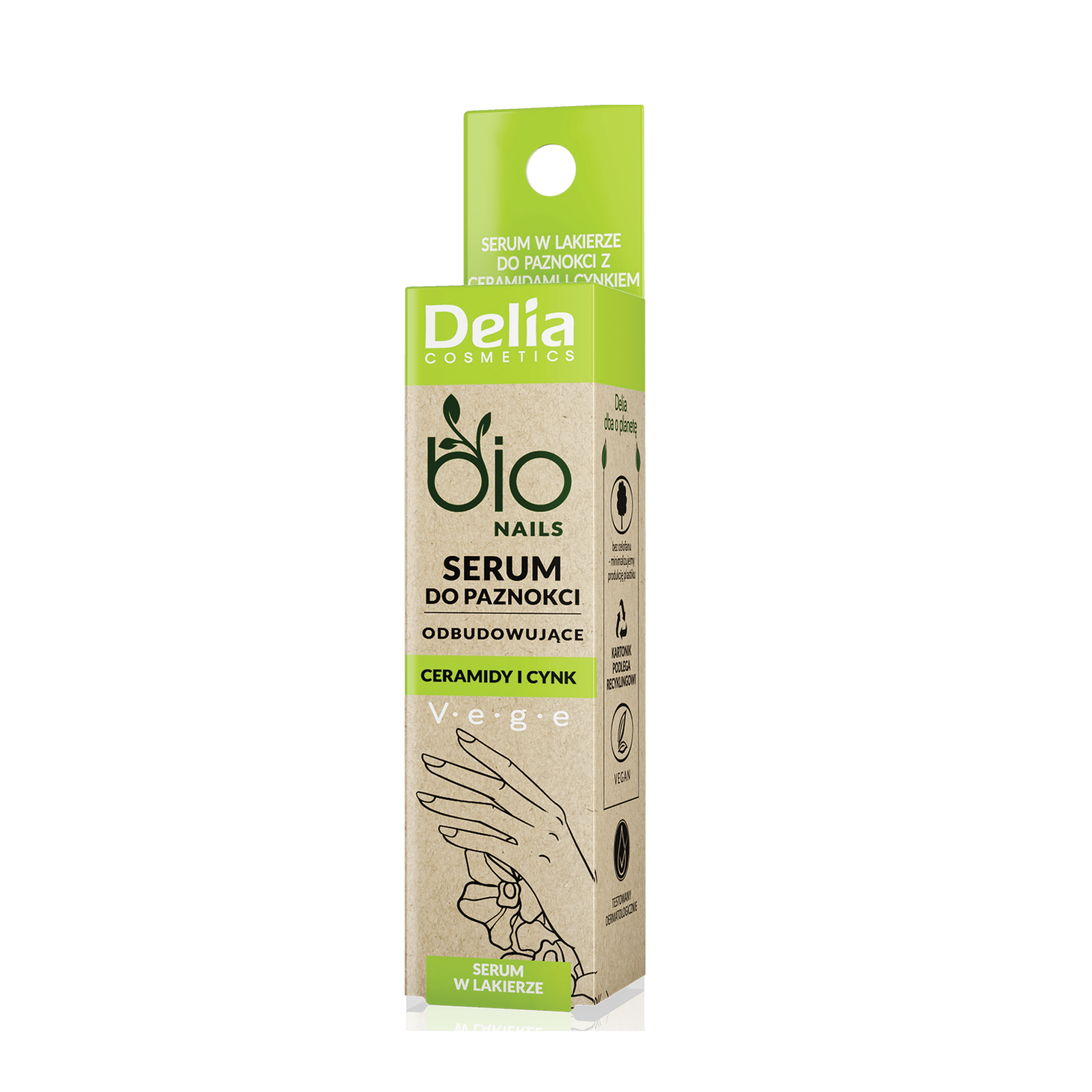 مصل تجديد الأظافر Bio Nails مع السيراميد والزنك، 11 مل - Delia Cosmetics