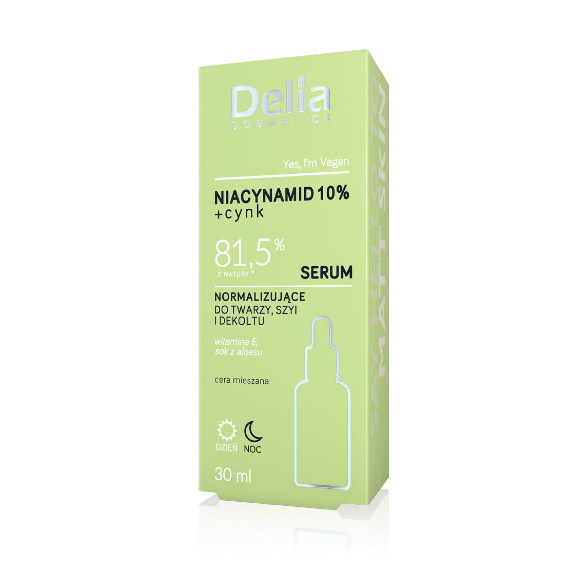 سيروم الوجه والرقبة بنياسيناميد 10% + الزنك 81.5% 30 مل - Delia Cosmetics