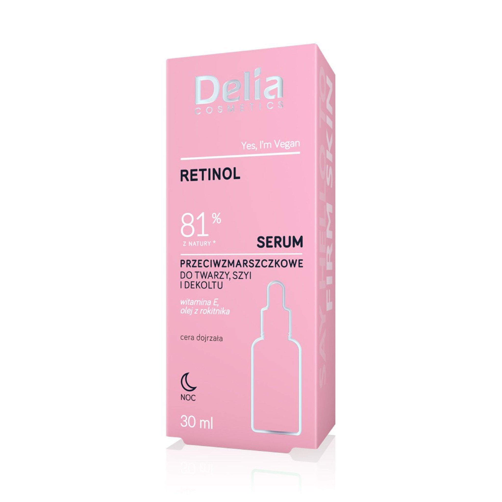 سيروم ريتينول 81% مضاد لتجاعيد الوجه والرقبة 30 مل - Delia Cosmetics