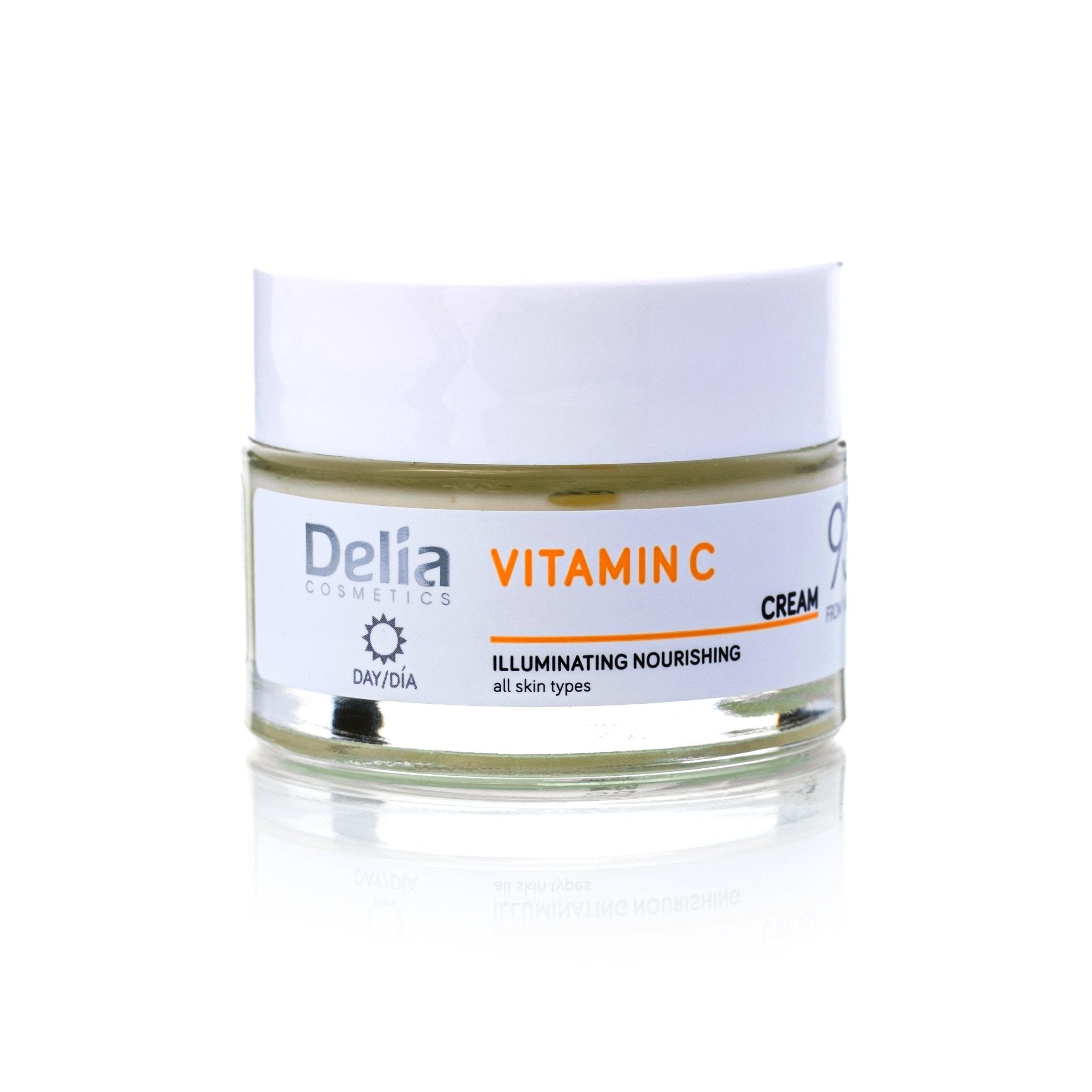 Vitamin C كريم مغذي و المضيء 50مل - Delia Cosmetics