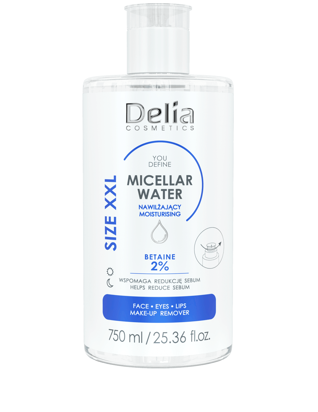 YOU DEFINE - Moisturizing Micellar 750ml - Delia Cosmetics